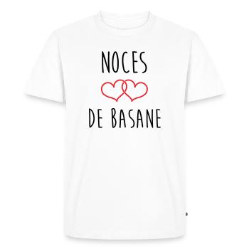 noces de basane 31 ans de mariage - T-shirt Premium bio Homme - blanc - Devant - Nico (187cm)