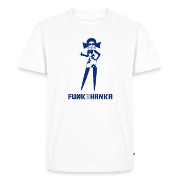 FUNK A HANKA - T-shirt Premium bio Homme - blanc - Devant - Nico (187cm)