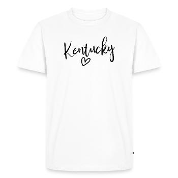 Amour des femmes du Kentucky Heart Kentucky - T-shirt Premium bio Homme - blanc - Devant - Nico (187cm)