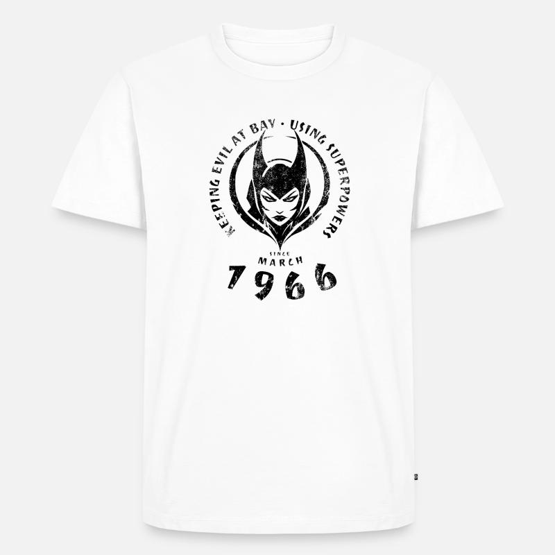 60. Birthday Using Superpowers Since 03/1966 - Men's Premium Organic T-Shirt - white