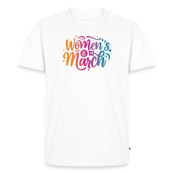 Journée des femmes 8 mars - T-shirt Premium bio Homme - blanc - Devant - Nico (187cm)