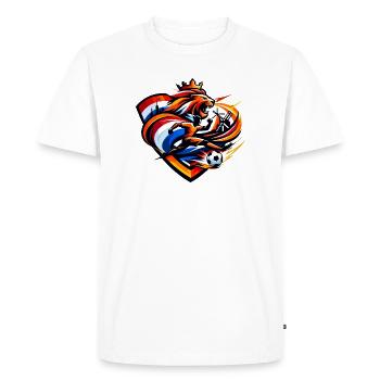 Football des Royal Holland Lions - T-shirt Premium bio Homme - blanc - Devant - Nico (187cm)