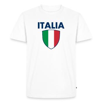 Armoiries de l’Italie - Italie - Italie - Italia - T-shirt Premium bio Homme - blanc - Devant - Nico (187cm)