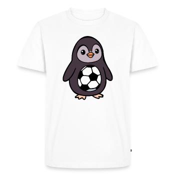 Football des Penguins pour enfants - T-shirt Premium bio Homme - blanc - Devant - Nico (187cm)