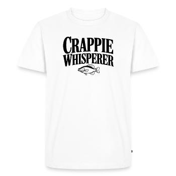 Le Chuchoteur de Crappie - T-shirt Premium bio Homme - blanc - Devant - Nico (187cm)