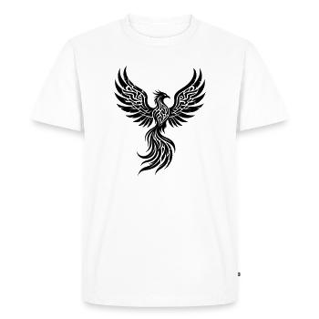 Symbole tribal de la renaissance du Phénix - T-shirt Premium bio Homme - blanc - Devant - Nico (187cm)