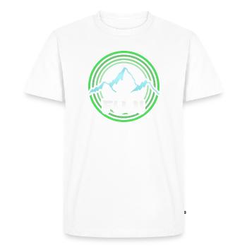 Randonnée sur le Fuji - T-shirt Premium bio Homme - blanc - Devant - Nico (187cm)