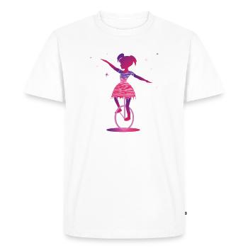 Unicycle | Style libre monocycle - T-shirt Premium bio Homme - blanc - Devant - Nico (187cm)