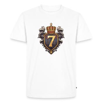 7 Number of coats of arms - Men's Premium Organic T-Shirt - white - Front - Nico (187cm)