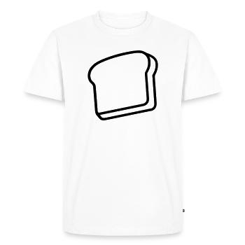 toast - Men's Premium Organic T-Shirt - white - Front - Nico (187cm)