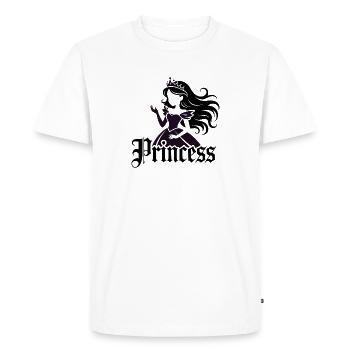 Silhouette de la princesse - T-shirt Premium bio Homme - blanc - Devant - Nico (187cm)