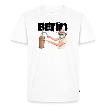 Berlin Döner Marx - T-shirt Premium bio Homme - blanc - Devant - Nico (187cm)