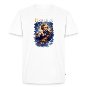 Berlioz Flute Storm Sound - Men's Premium Organic T-Shirt - white - Front - Nico (187cm)