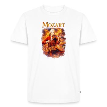 Violon Tempête de feu de Mozart - T-shirt Premium bio Homme - blanc - Devant - Nico (187cm)