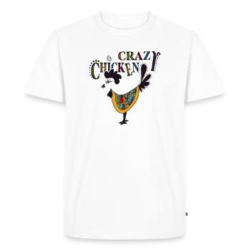 Chicken Fans - Rooster - Rooster - Silk Chicken - Organic - Men's Premium Organic T-Shirt - white - Front - Nico (187cm)