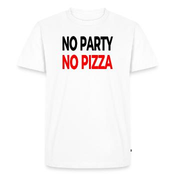Party - Men's Premium Organic T-Shirt - white - Front - Nico (187cm)