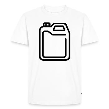 canister - Men's Premium Organic T-Shirt - white - Front - Nico (187cm)