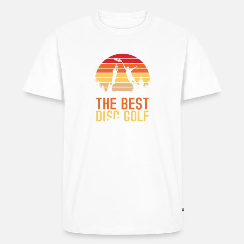 Disc Golf Geschenke Discgolf - Männer Premium Bio T-Shirt - Weiß