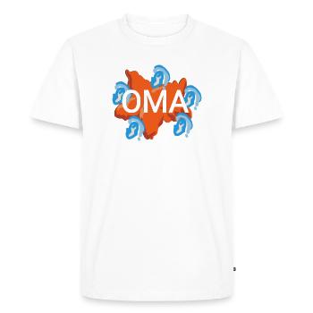 Grand-mère - T-shirt Premium bio Homme - blanc - Devant - Nico (187cm)