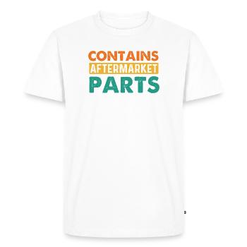 Contient des pièces de rechange pour la récupération chirurgicale - T-shirt Premium bio Homme - blanc - Devant - Nico (187cm)