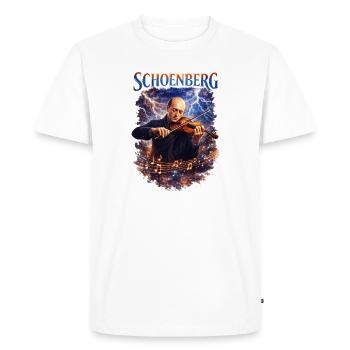 Violin in the Storm: Lightning Music - Men's Premium Organic T-Shirt - white - Front - Nico (187cm)