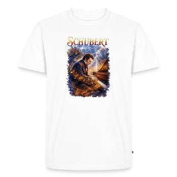 Schubert Klavierzauber Sturm - Männer Premium Bio T-Shirt - Weiß - Vorne - Nico (187cm)