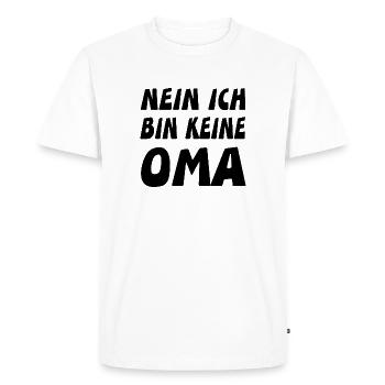 granny - Men's Premium Organic T-Shirt - white - Front - Nico (187cm)
