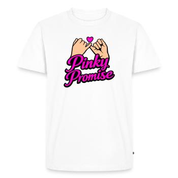 T-shirt Promis Cœur Promis Mot d’Honneur - T-shirt Premium bio Homme - blanc - Devant - Nico (187cm)
