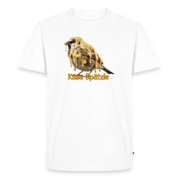Cheese Spätzle Spatz Funny Swabian Cheese - Men's Premium Organic T-Shirt - white - Front - Nico (187cm)