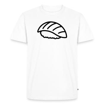 sushi - T-shirt Premium bio Homme - blanc - Devant - Nico (187cm)