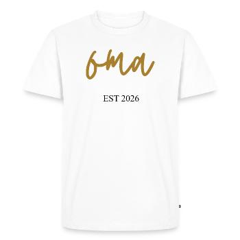 Granny EST 2026 - Men's Premium Organic T-Shirt - white - Front - Nico (187cm)