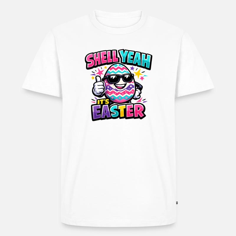 Hell Yeah It's Easter - Männer Premium Bio T-Shirt - Weiß