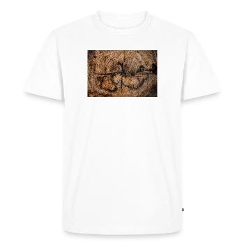 Close up of an acacia trunk - Men's Premium Organic T-Shirt - white - Front - Nico (187cm)