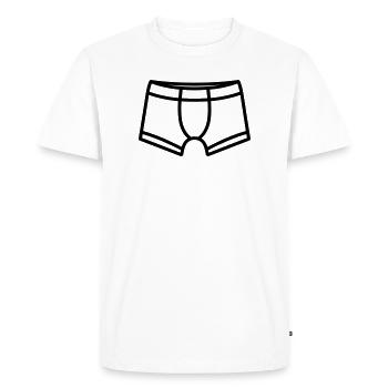 Slip - T-shirt Premium bio Homme - blanc - Devant - Nico (187cm)