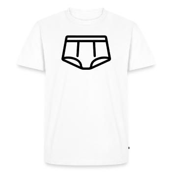 Slip - T-shirt Premium bio Homme - blanc - Devant - Nico (187cm)