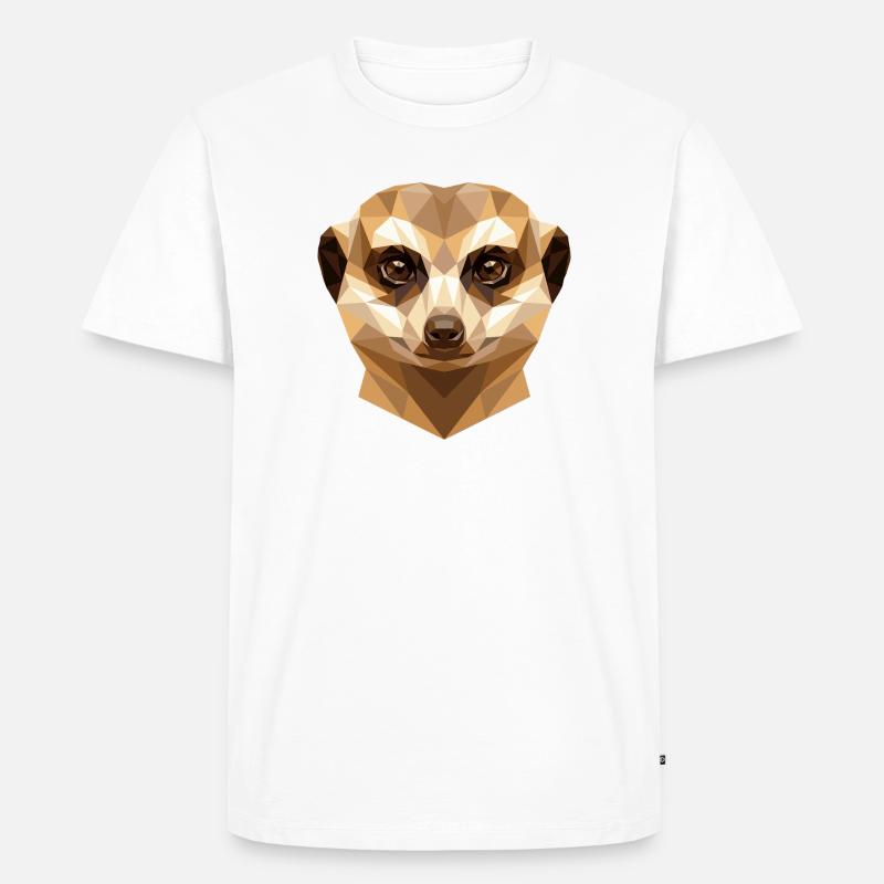 Erdmännchen Meerkat Süßes Surikate Mangusten - Männer Premium Bio T-Shirt - Weiß