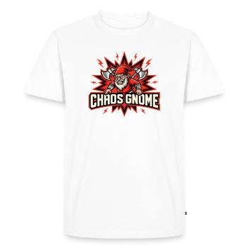 Nain maléfique, gnome sombre, gnome gothique, gnome drôle - T-shirt Premium bio Homme - blanc - Devant - Nico (187cm)