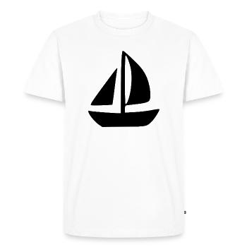 Voilier Voilier Cadeau de Voile - T-shirt Premium bio Homme - blanc - Devant - Nico (187cm)