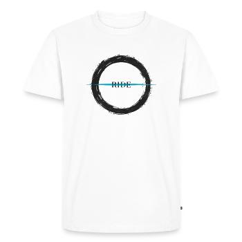 Cyclisme urbain - Art routier - T-shirt Premium bio Homme - blanc - Devant - Nico (187cm)