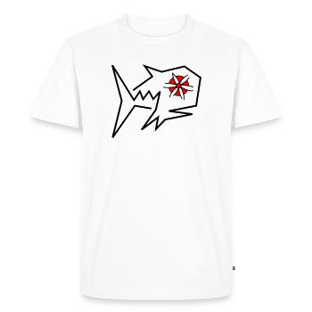 Fantasme des poissons en fleurs - T-shirt Premium bio Homme - blanc - Devant - Nico (187cm)