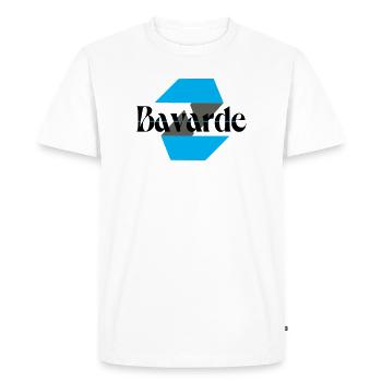 Logo bavarde - T-shirt Premium bio Homme - blanc - Devant - Nico (187cm)