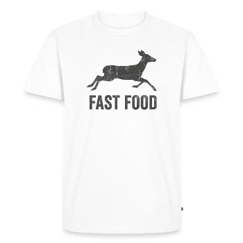 Chemise humoristique de chasse pour chasseurs - T-shirt Premium bio Homme - blanc - Devant - Nico (187cm)