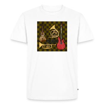 Instruments de musique - T-shirt Premium bio Homme - blanc - Devant - Nico (187cm)