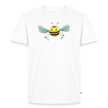 insecte - T-shirt Premium bio Homme - blanc - Devant - Nico (187cm)