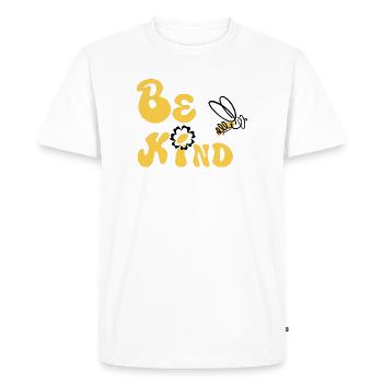 Sois gentil ! - T-shirt Premium bio Homme - blanc - Devant - Nico (187cm)
