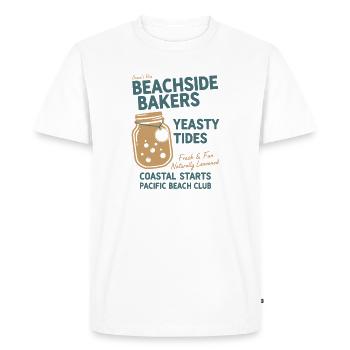 Conception esthétique de la boulangerie au pain au levain - T-shirt Premium bio Homme - blanc - Devant - Nico (187cm)