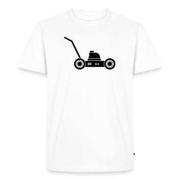Lawnmower - Men's Premium Organic T-Shirt - white - Front - Nico (187cm)