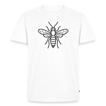 guêpe - T-shirt Premium bio Homme - blanc - Devant - Nico (187cm)