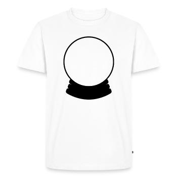 Crystal ball - Men's Premium Organic T-Shirt - white - Front - Nico (187cm)