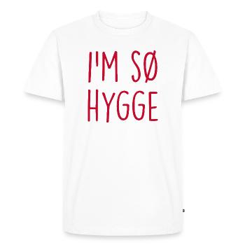 Hygge Danemark Dänemark - T-shirt Premium bio Homme - blanc - Devant - Nico (187cm)